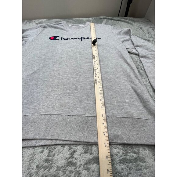 Champion Mens XL Grey Crewneck Sweatshirt Light Weight Pullover 1470782 - Picture 5 of 10
